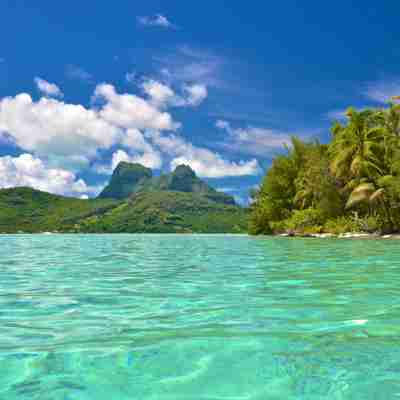 Flot udsigt ind over land, Bora Bora
