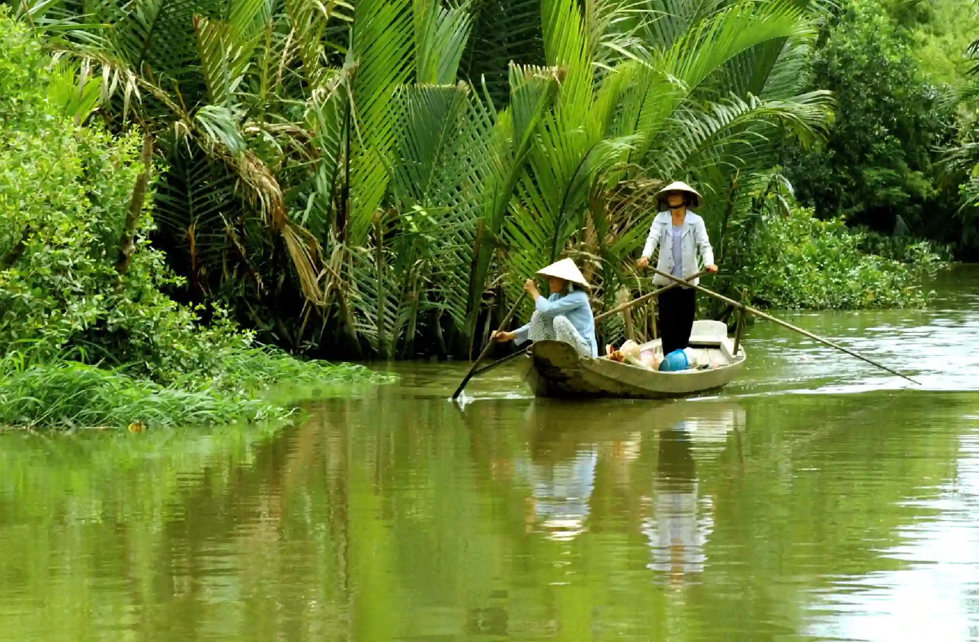 Båd på Mekong, Vietnam