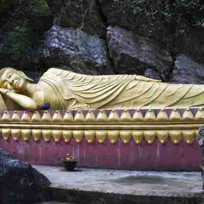Liggene Buddha ved Luang Prapang, Laos