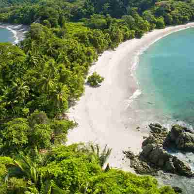 Kridhvide strande i Manuel Antonio nationalparken, Costa Rica