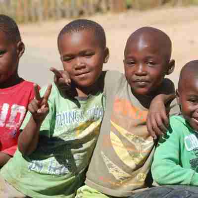 Børn i township