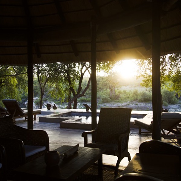 Solnedgang i Simbavati