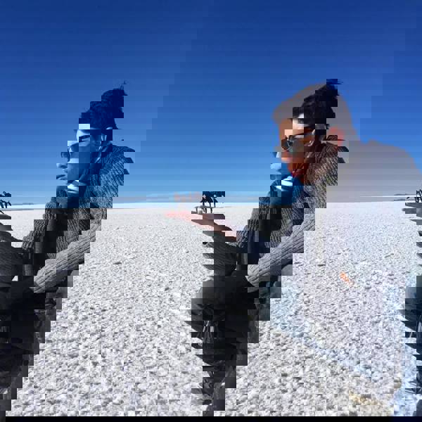 Uyuni Salt Flats i tørperioden