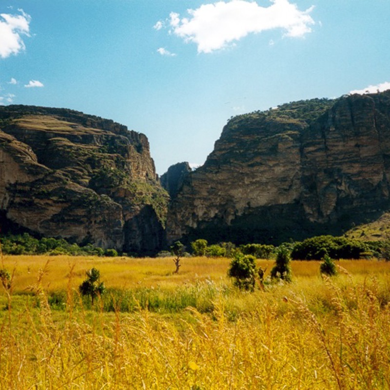 Smukt landskab i Isalo National Park