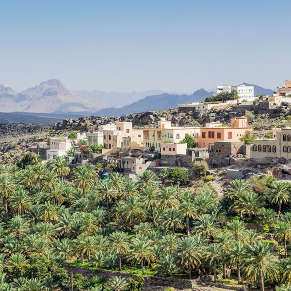 Misfah Al Aberyeen er en frodig landsby i Oman