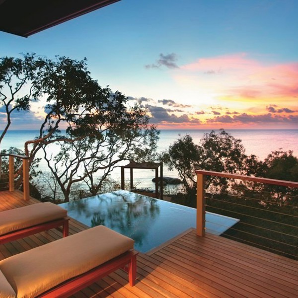 Smuk solnedgang på Lizard Island, Australien