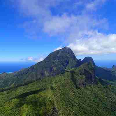 Grønne bjergryggen på Moorea, Fransk Polynesien