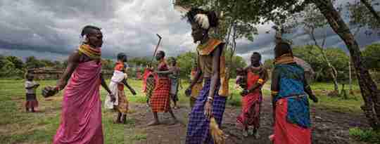 Dansende masaier, Kenya, Afrika