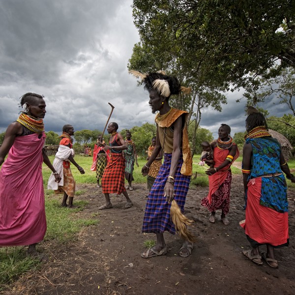 Dansende masaier, Kenya, Afrika