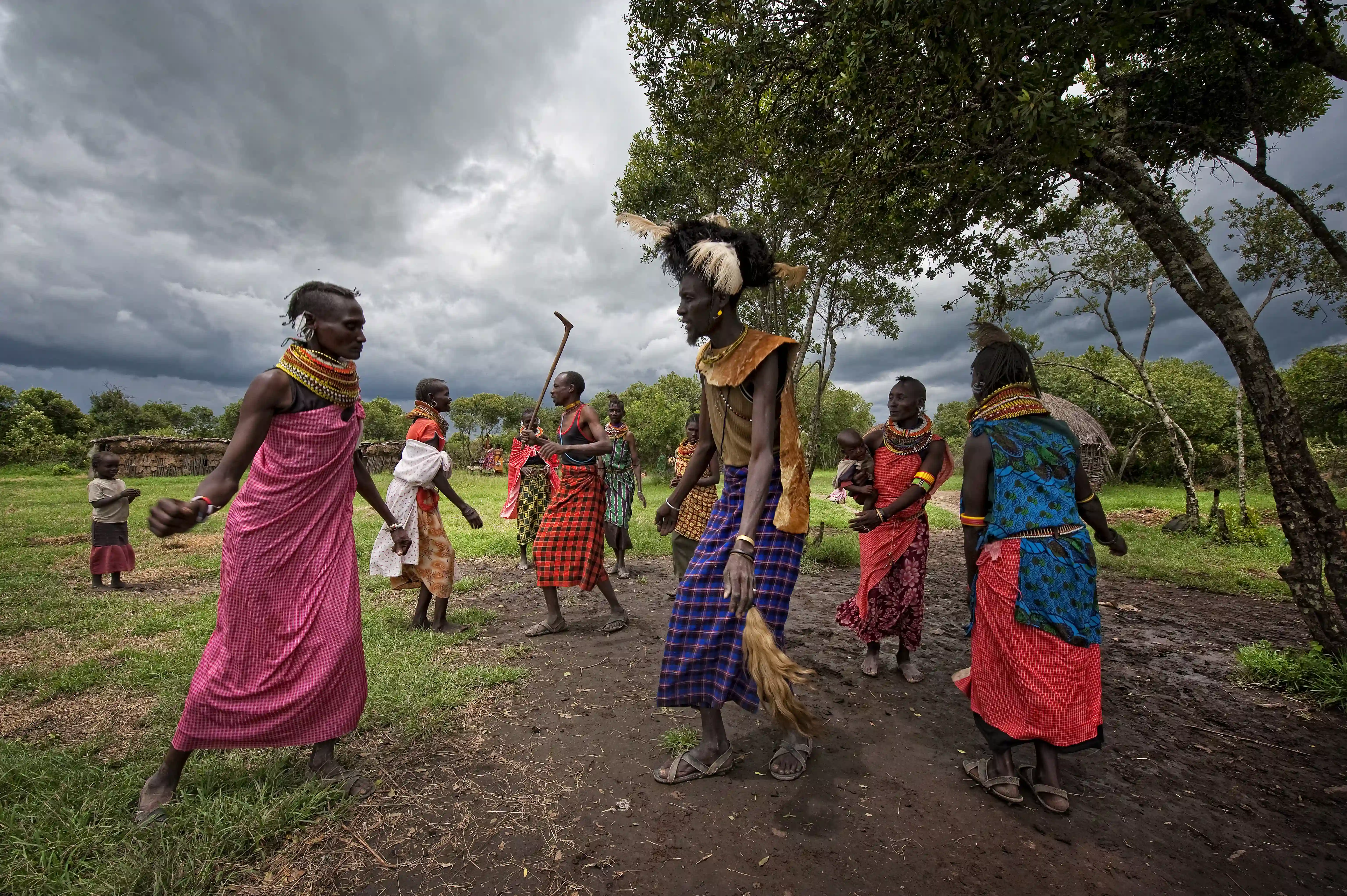 Dansende masaier, Kenya, Afrika