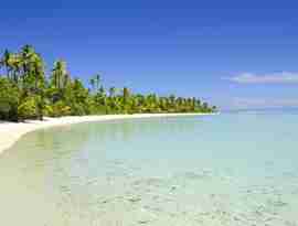 Fantastisk strand på Aitutaki, Cook Islands