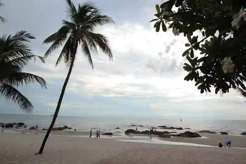 Stranden på Hua Hin, Thailand