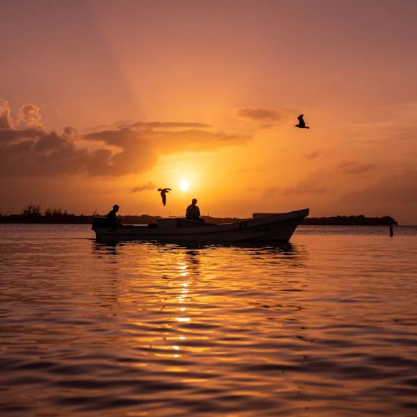 Belize, Caye Caulker - sunset