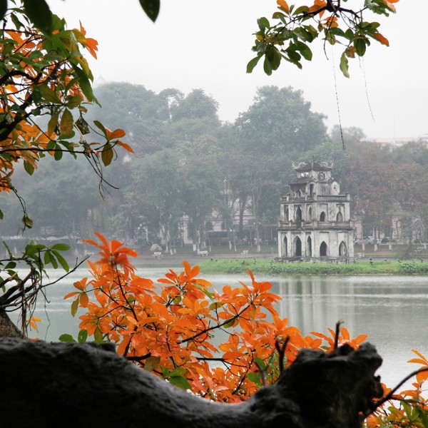 Smuk sø i Hanoi