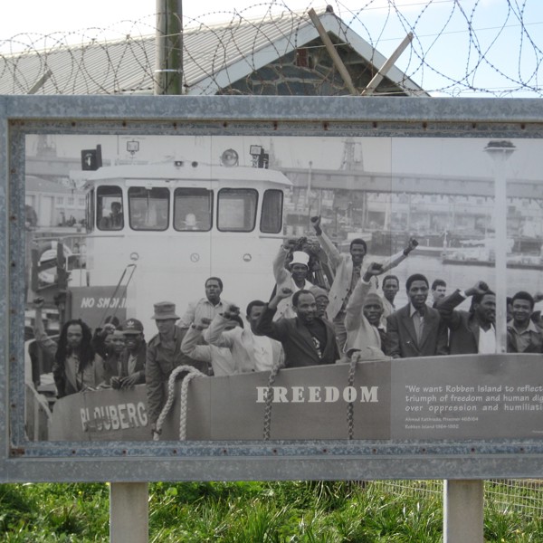Skilt på Robben Island, Cape Town, Sydafrika