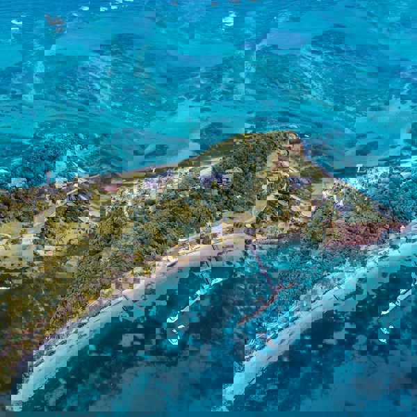 En af øerne på Saint Vincent & Grenadinerne