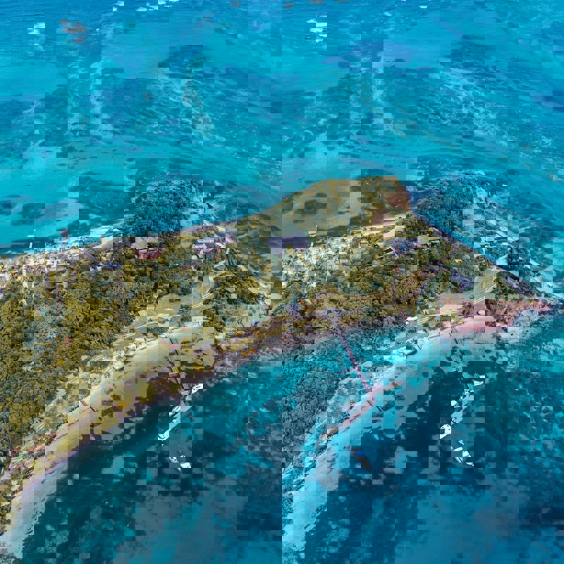 En af øerne på Saint Vincent & Grenadinerne