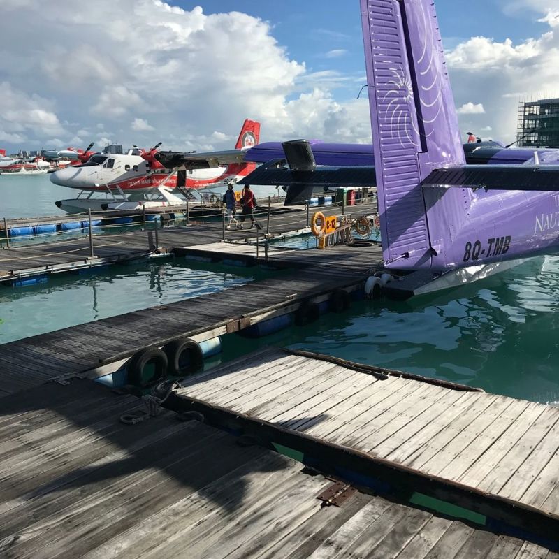 Vandfly fra lufthavnen i Male