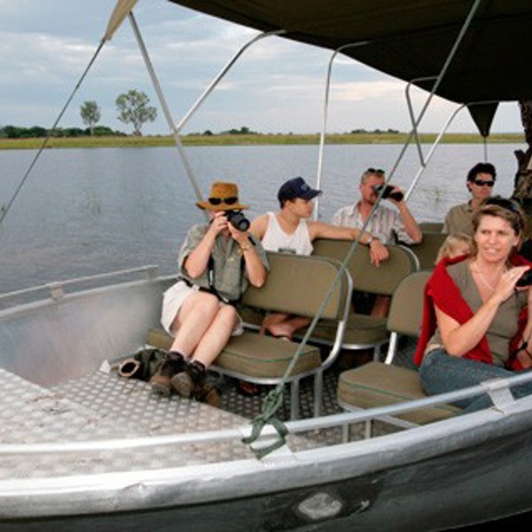 Sejltur på Chobe River, Pride of Zambezi, Botswana