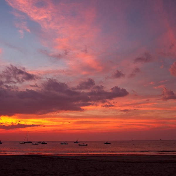 paya hermosa solnedgang