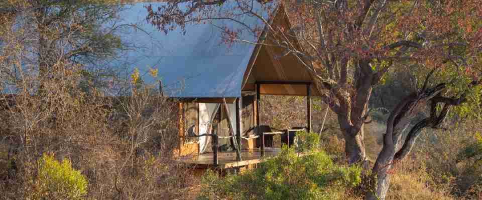 Nyd udsigten fra din egen private veranda, Garonga Safari Camp, Sydafrika