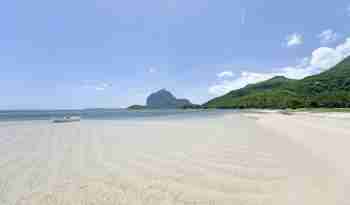 Hvide sandstrande, det sydlige Mauritius