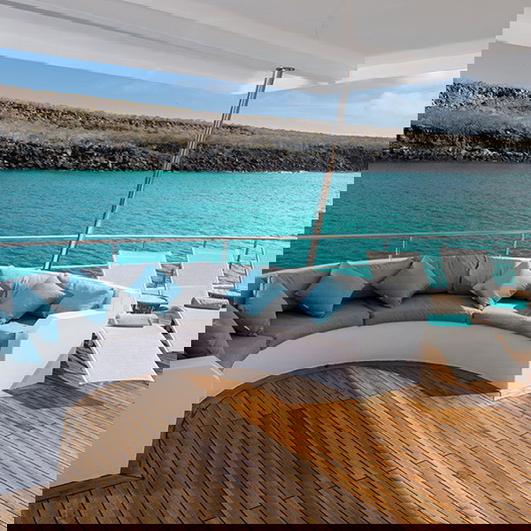 Nyd udsigten over øerne fra soldækket