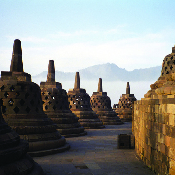 Borobudurm Java, Indonesien