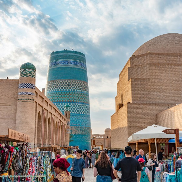 Markedsplads i Uzbekistan