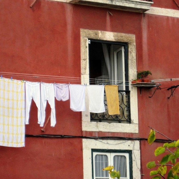 Tøj til tørre i Portugals hovedstad