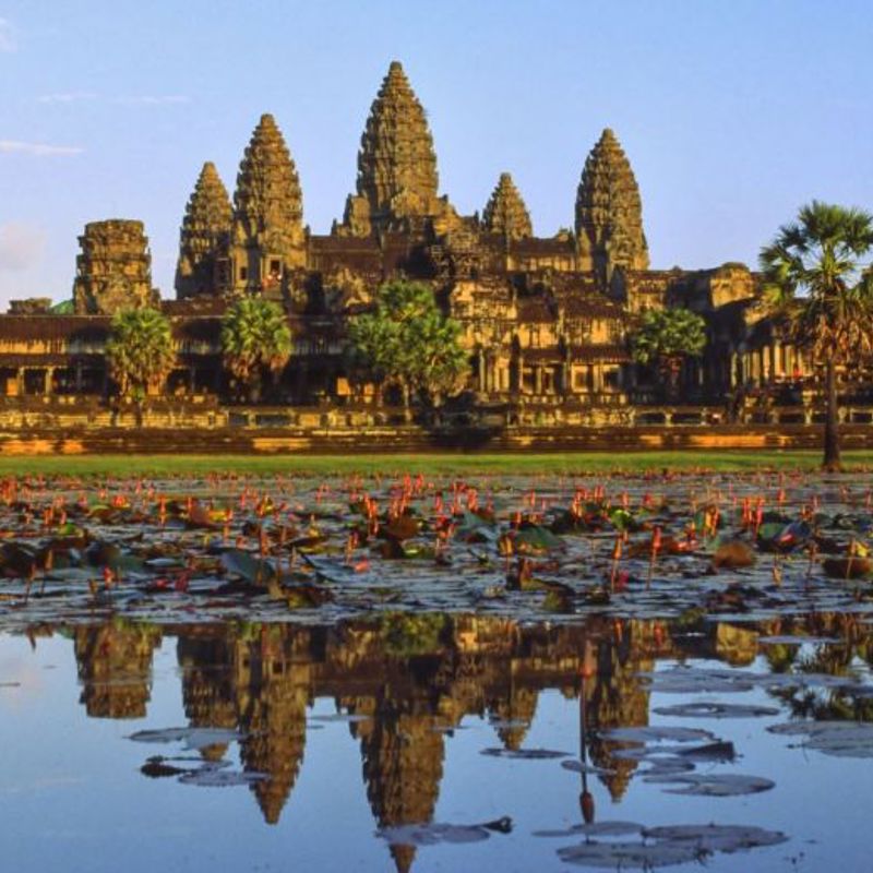 Portkortbillede fra Angkor Wat, Siem Reap, Cambodia - mindre