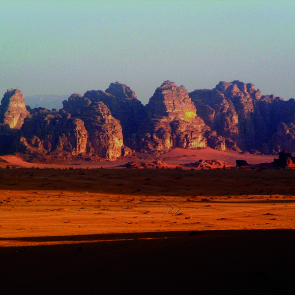 Wadi Rum ørkenen i Jordan er meget gol