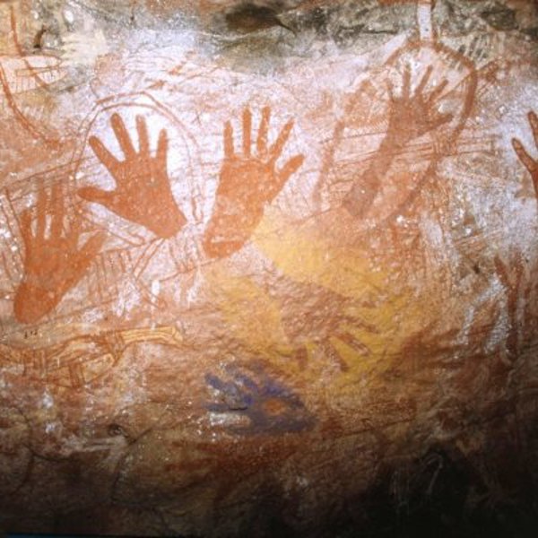 Aboriginal art i Kakadu Nationalpark