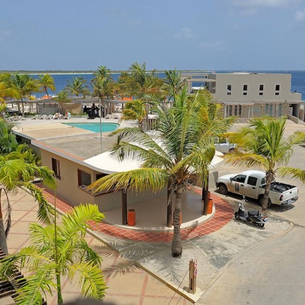 Udsigt til havet fra Eden Beach Resort