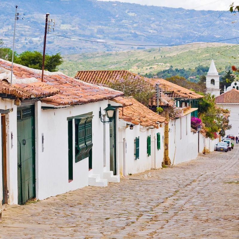 VIla de Leyva gader i Colombia