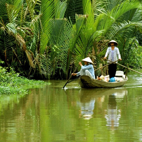 Båd på Mekong, Vietnam