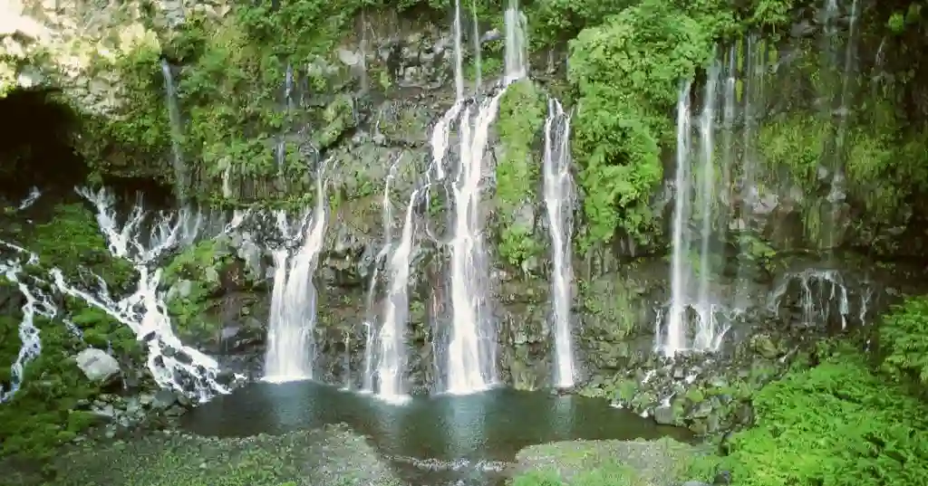 Vandfald på La Reunion