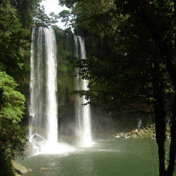 Vandfald i Agua Azul