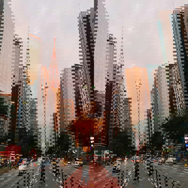 Sao Paulo set fra gadeperspektiv