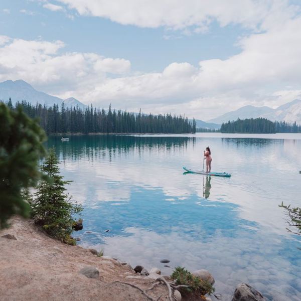 Annette Lake Jasper stand-up paddleboard