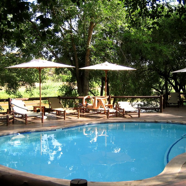 Poolen på Mpala Safari Lodge, Sydafrika