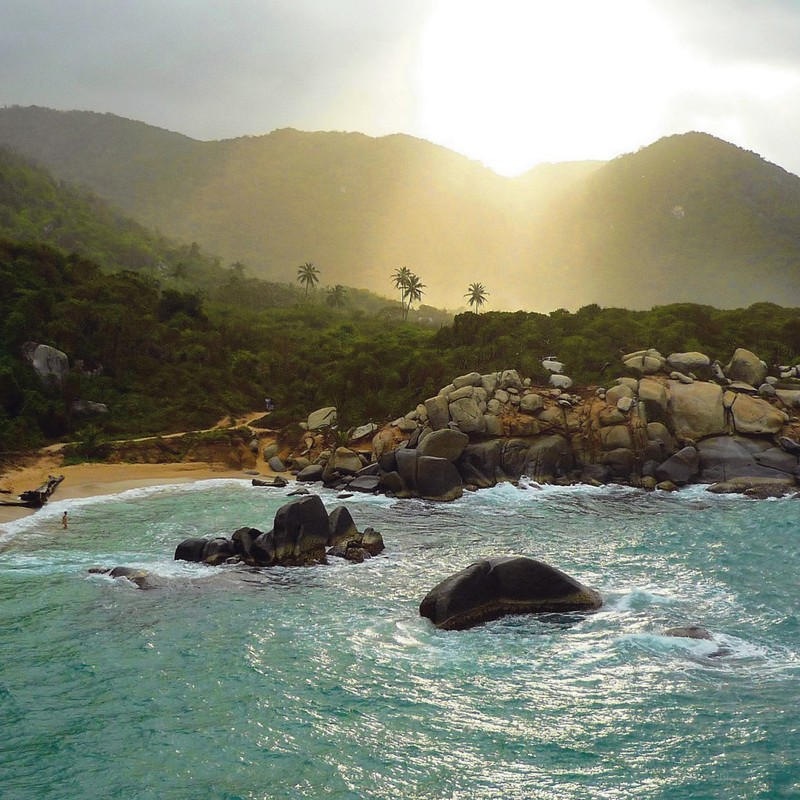 Tayrona strand i Colombia