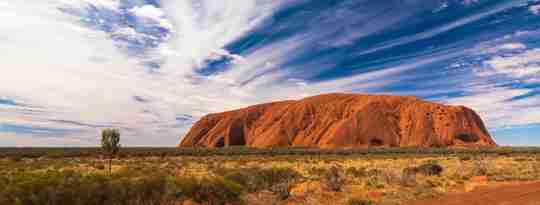 Uluru, Ayers Rock, fra vejen, Australien