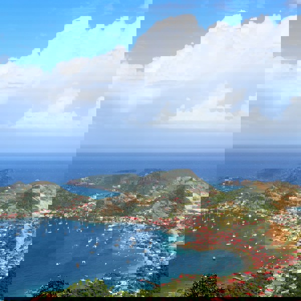 Udsigt over Guadeloupe set fra oven