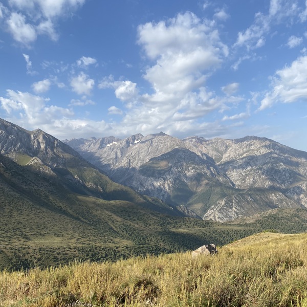 Øde vidder i Kazakhstan