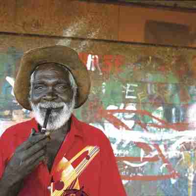 Aboriginal kunstner, Darwin, Australien