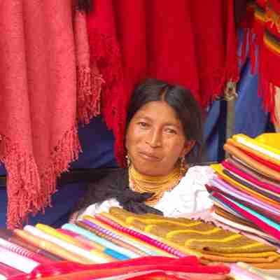 På markedet i Otavalo, Ecuador