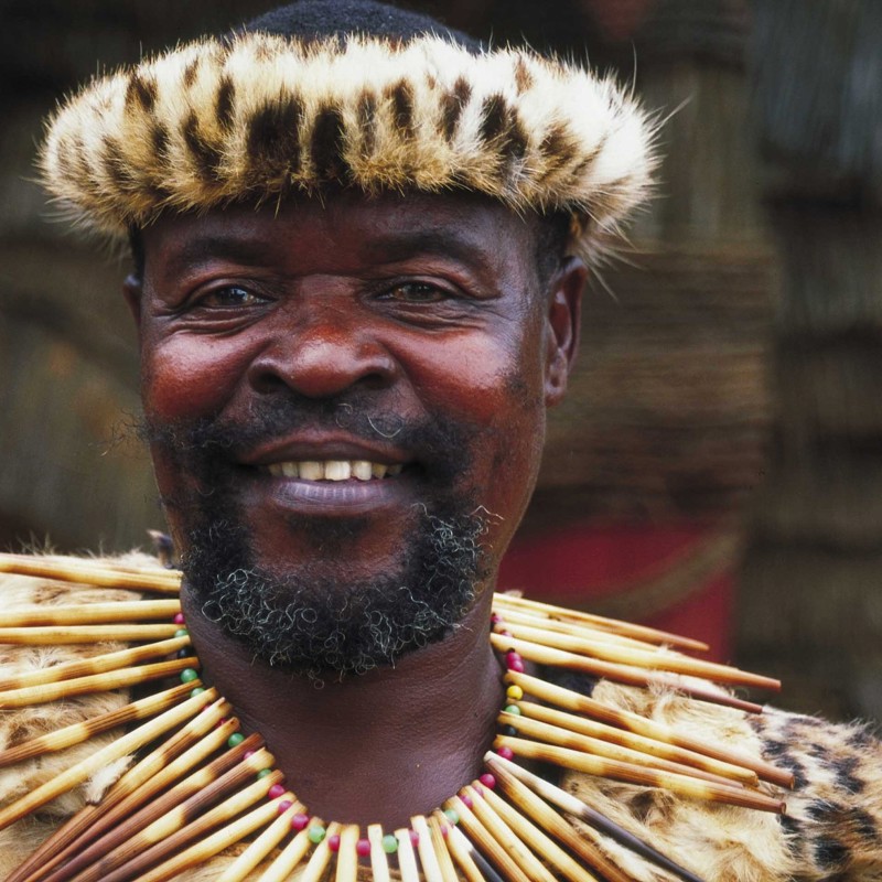 Zulu chief, KwaZulu Natal, Sydafrika
