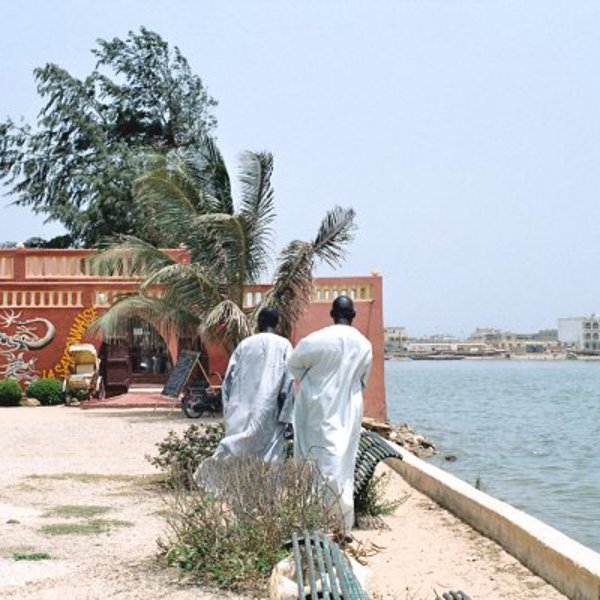 St Louis, flod og to mænd