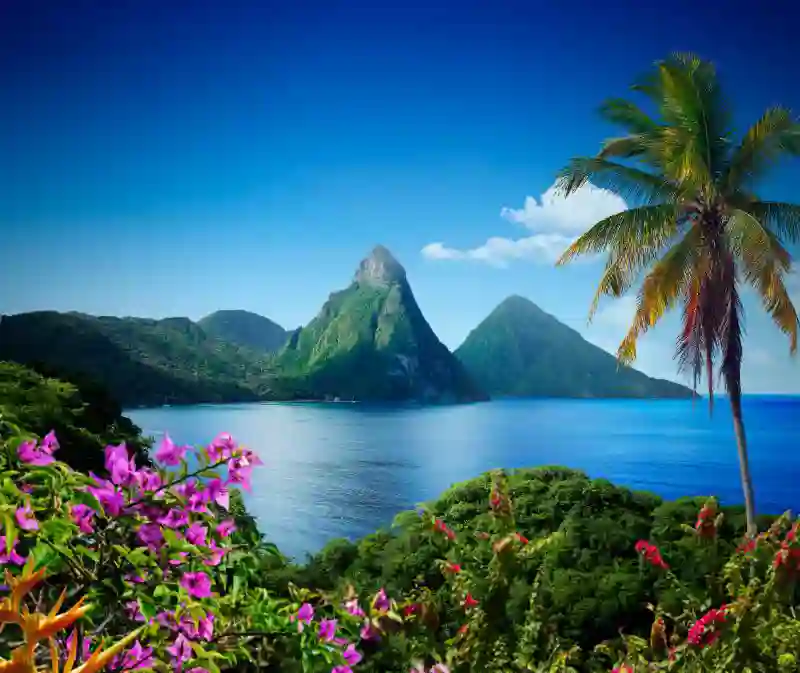 Smuk natur på Saint Lucia